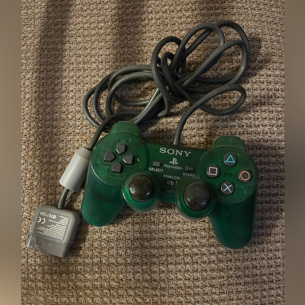 Sony PlayStation Dark Green Controller